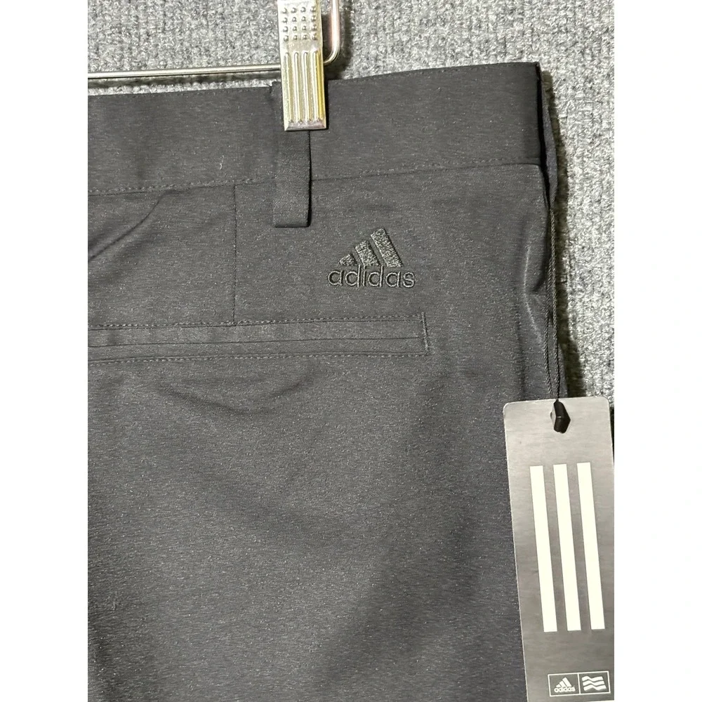 Adidas Adi Advantage Golf Pants Men's‎ 34x32 Performance Black Straight Leg NWT